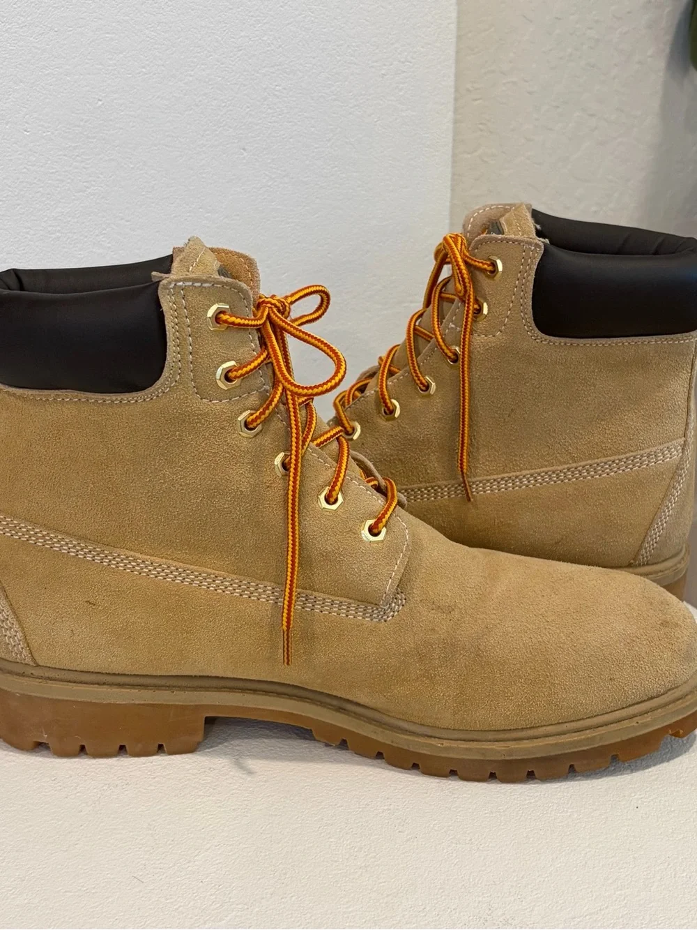 Coleman Sz 12 Tan Suede Waterproof Insulated Oil Resistant Steel Toe Work Boots